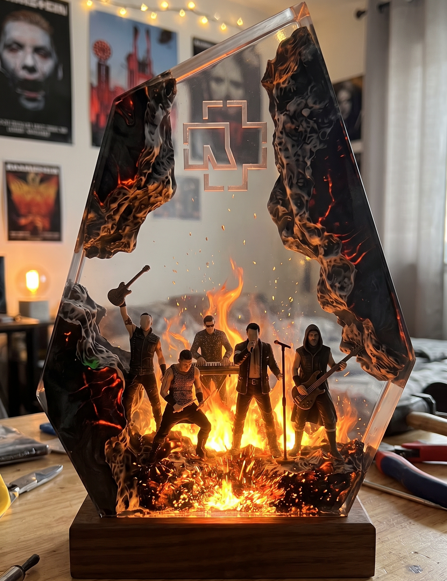 Rammstein Resin Lampe